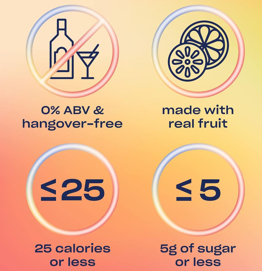 Zero Proof Grapefruit Paloma Mocktail (4 Pack)