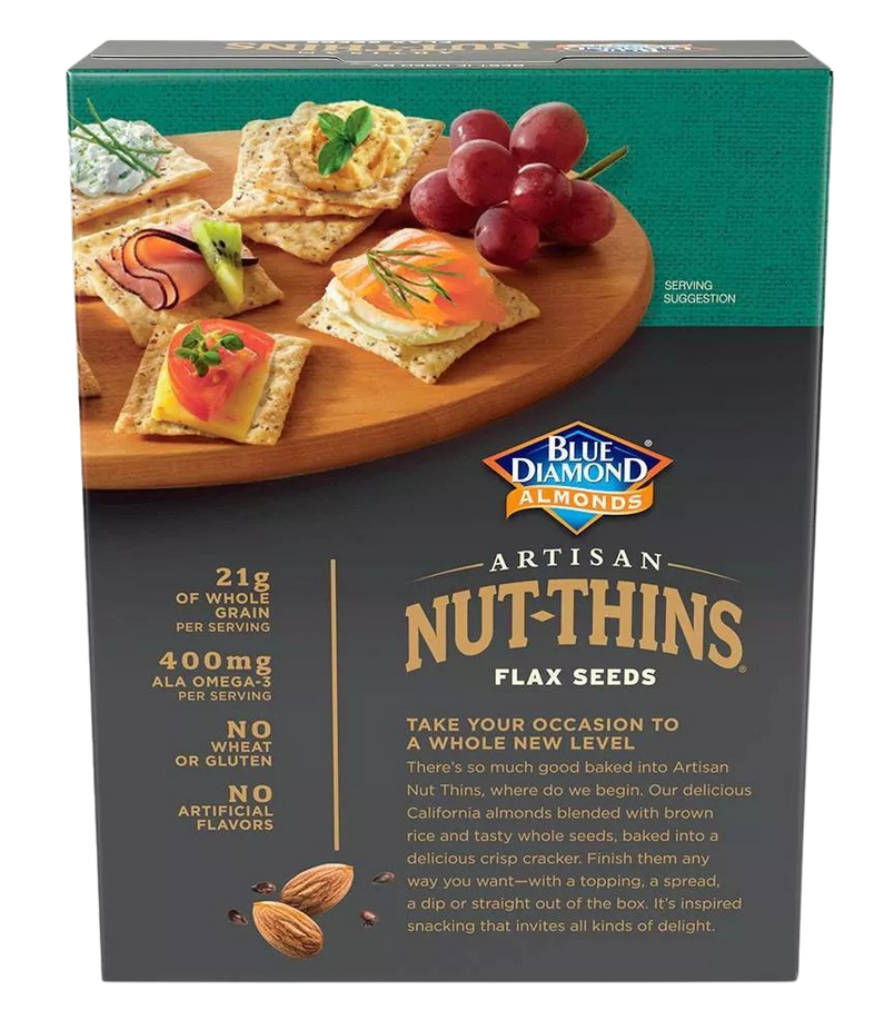 Artisan Nut Thins Flax Seeds Cracker