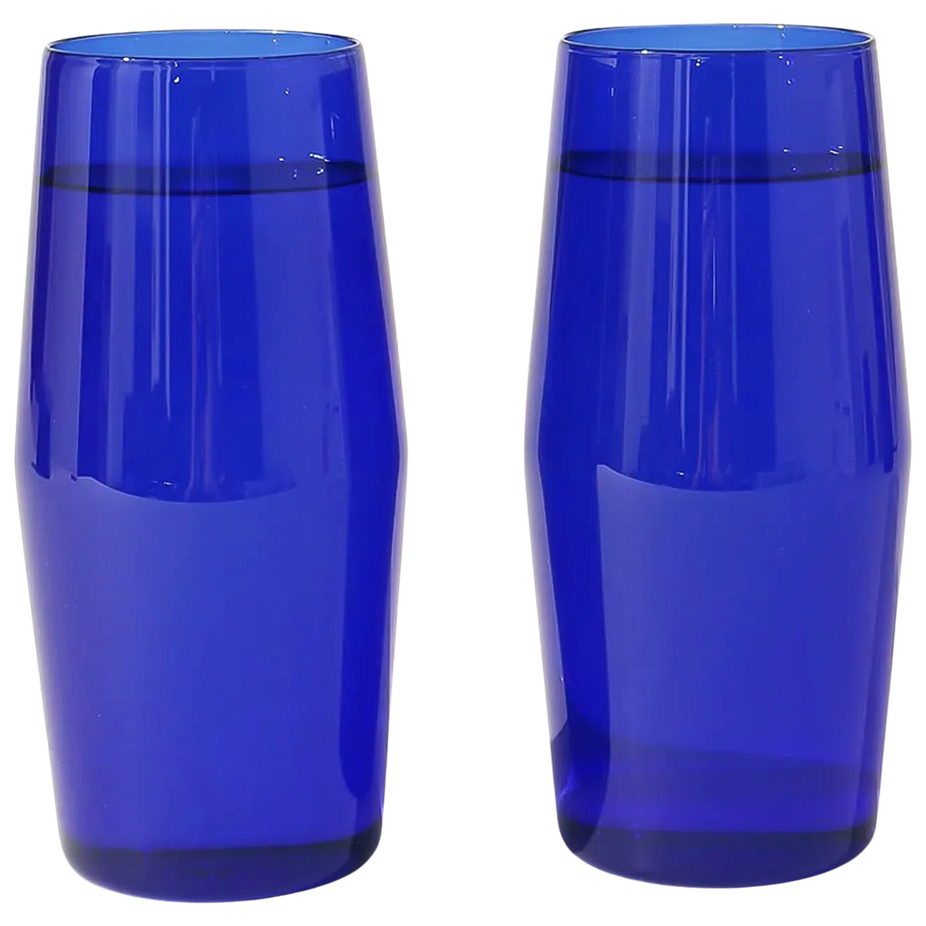 Century Glass Set Of Two (Cobalt)