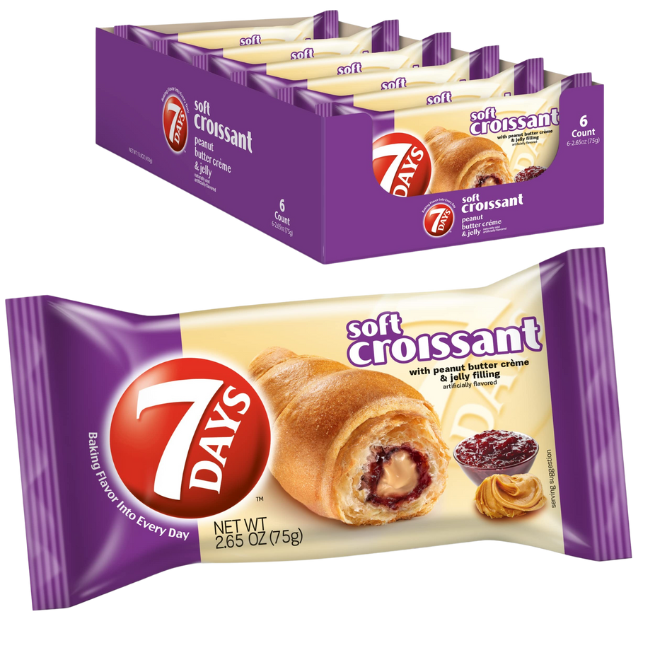 Peanut Butter & Jelly Croissant (6 Pack)