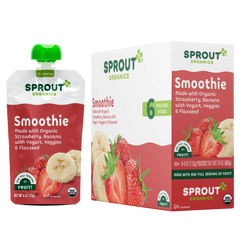 Smoothie with Strawberry Banana Yogurt Veggies and Flax Seed (12+ Months) (6 Pack)