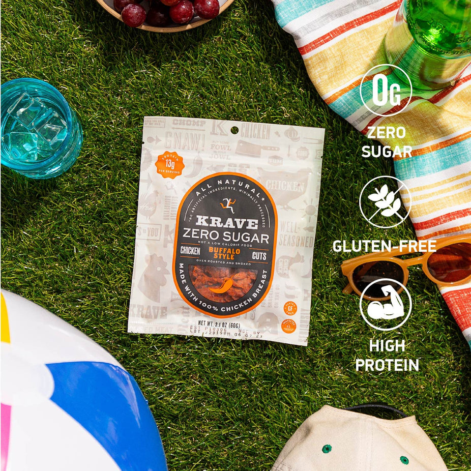 Zero Sugar Buffalo Style Chicken Jerky (8 Pack)