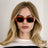 Gabriele Rectangle Italian Acetate Sunglasses