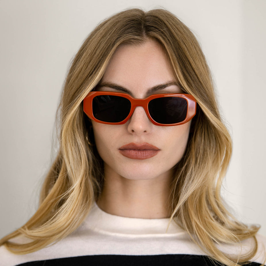 Gabriele Rectangle Italian Acetate Sunglasses