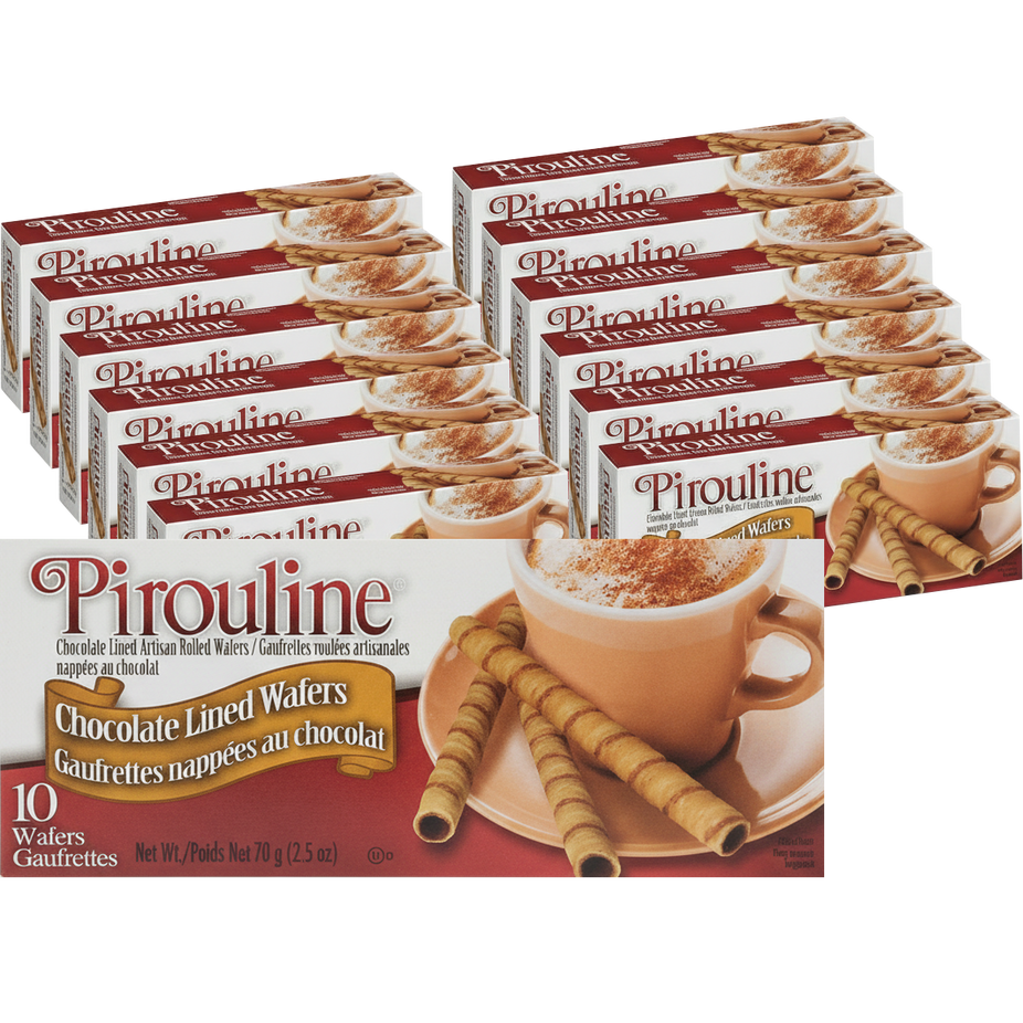 Chocolate Lined Rolled Wafers (12 Pack)