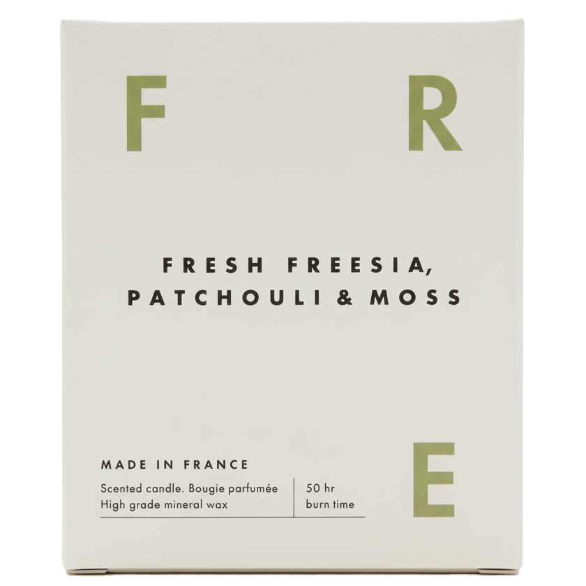 Fresh Freesia Patchouli & Moss Luxury Scented Candle