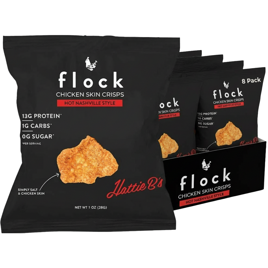 Hot Nashville Chicken Skin Crisps (8 Pack)