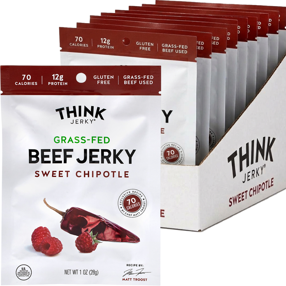 Sweet Chipotle Grass-Fed Beef Jerky (12 CT)