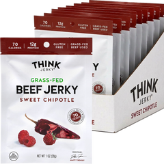 Sweet Chipotle Grass-Fed Beef Jerky (12 CT)