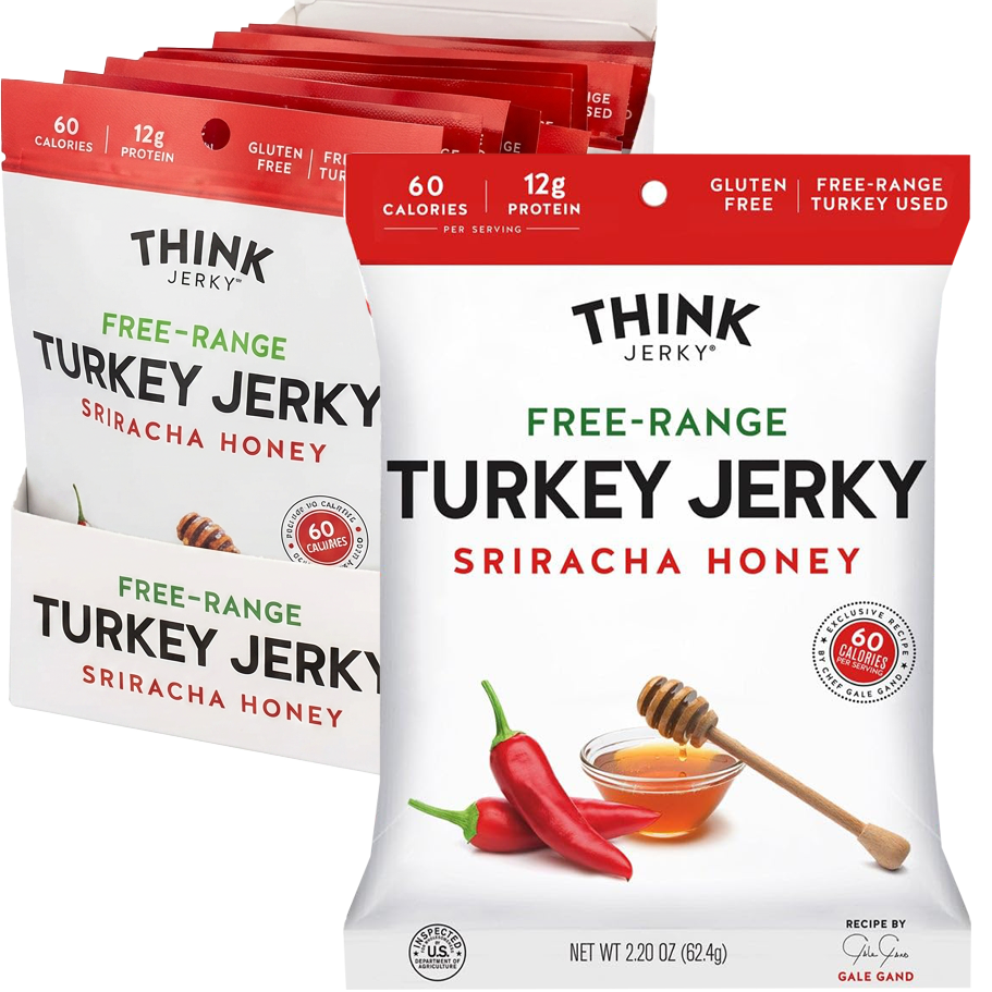 Free-Range Turkey Jerky Sriracha Honey (12 Pack)
