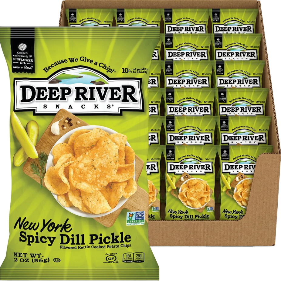 Spicy Pickle Kettle Cooked Potato Chips (24 CT)