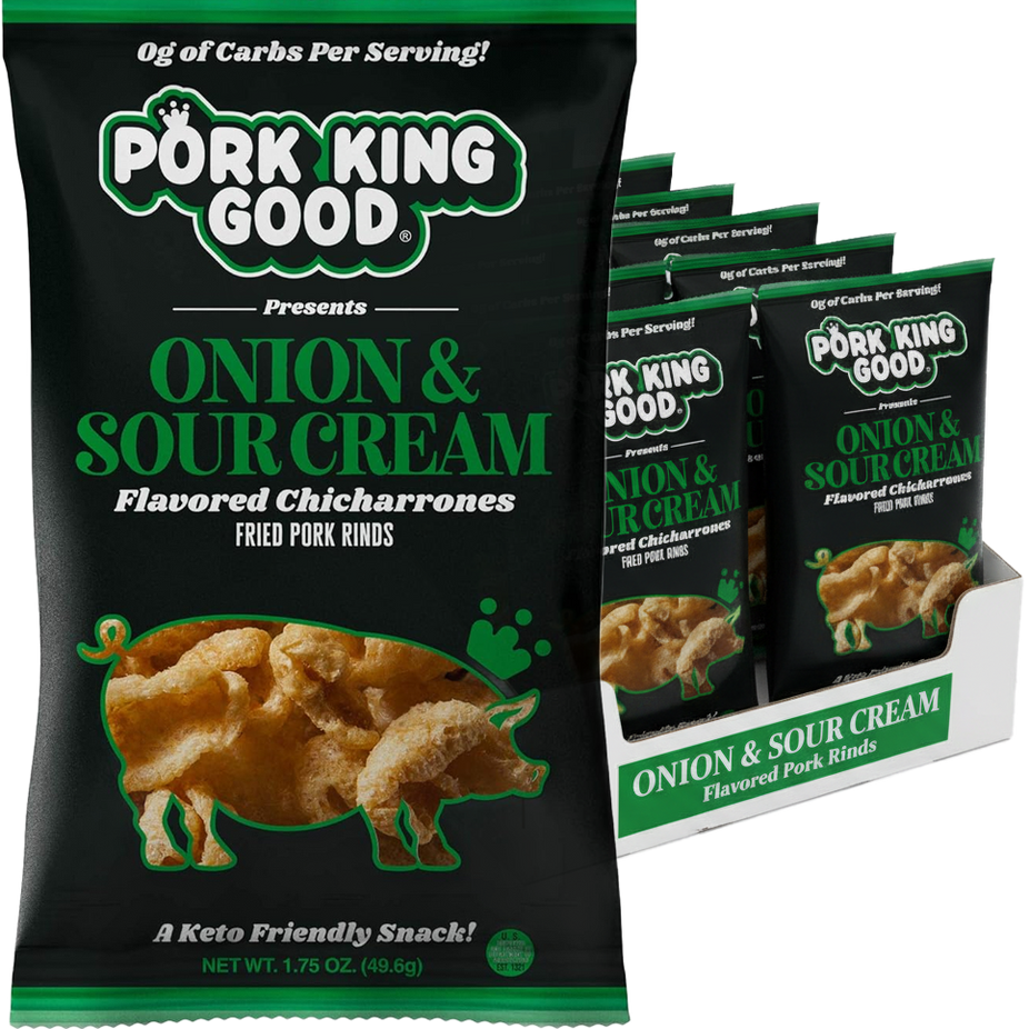 Onion & Sour Cream Pork Rinds (12 CT)