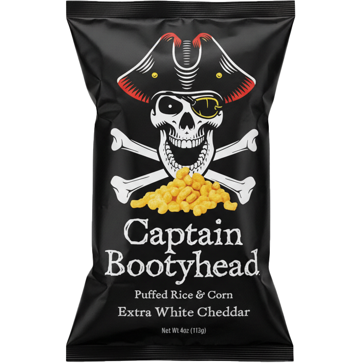 Captain Bootyhead Extra White Cheddar Puffs