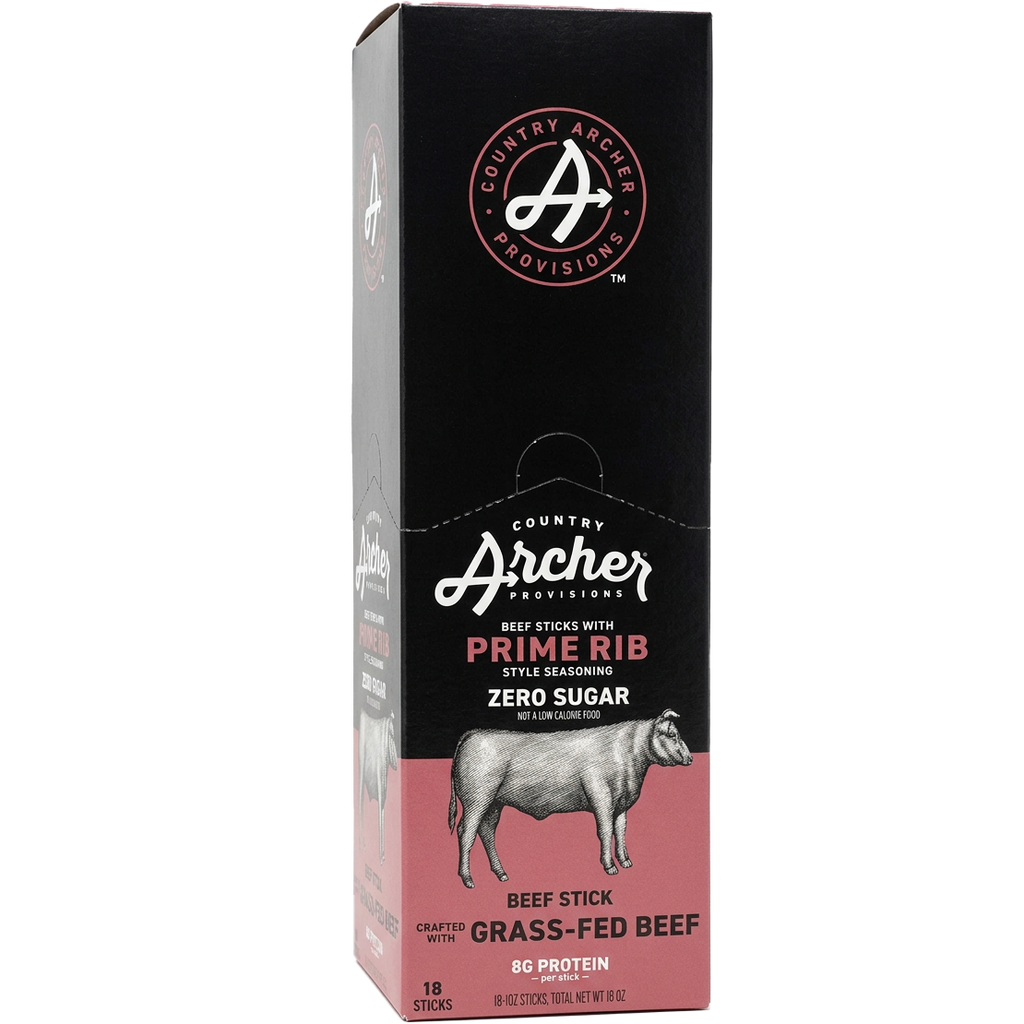 Prime Rib Seasoned Beef Stick (18 CT) – Martie