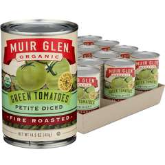 Petite Diced Fire Roasted Green Tomatoes (12 Pack)