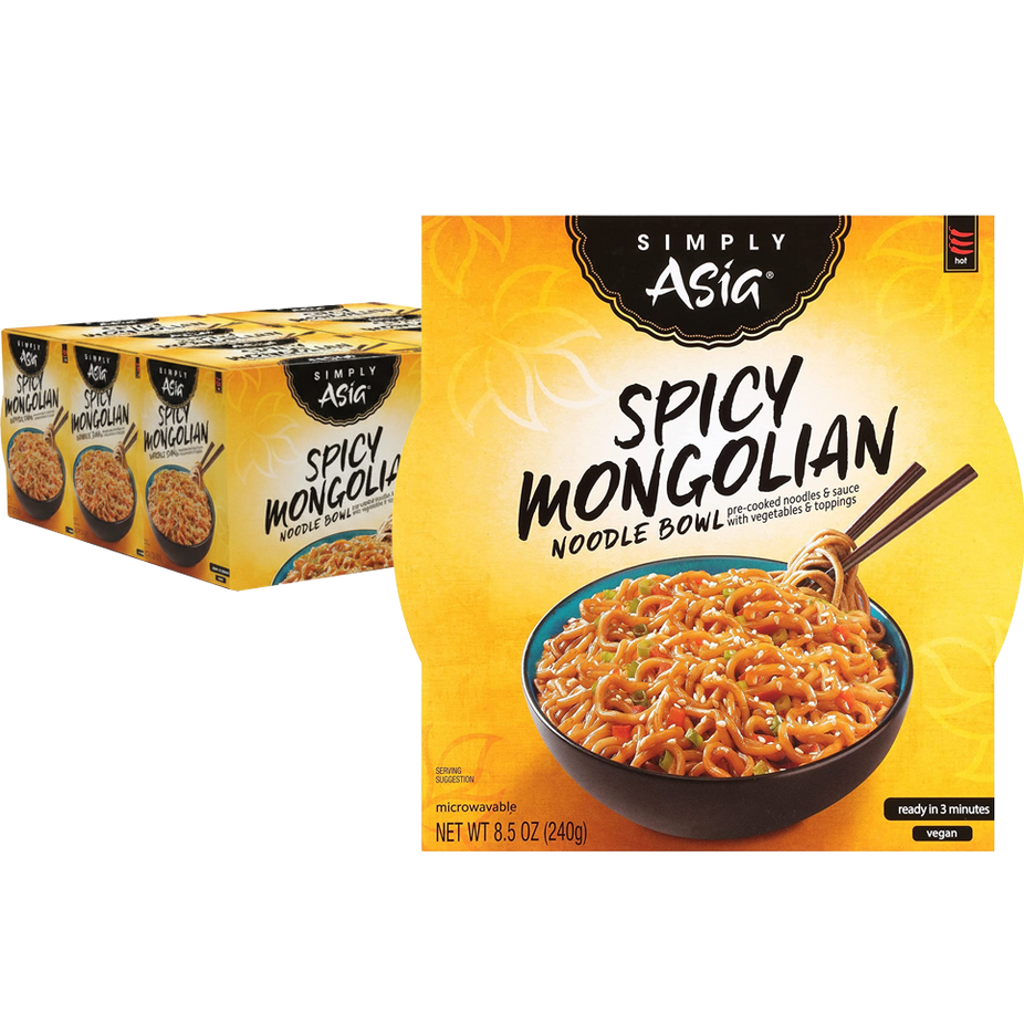 Spicy Mongolian Noodle Bowl (6 Pack)