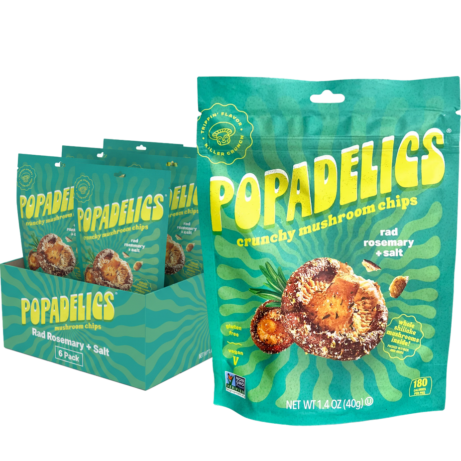 Rad Rosemary & Salt Crunchy Mushroom Chips (6 CT)