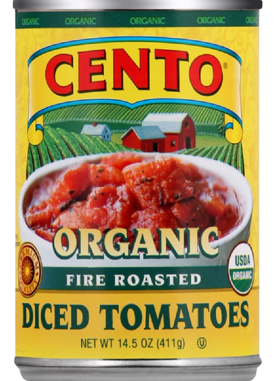 Cento Organic Fire Roasted Diced Tomatoes (12 Pack) Martie