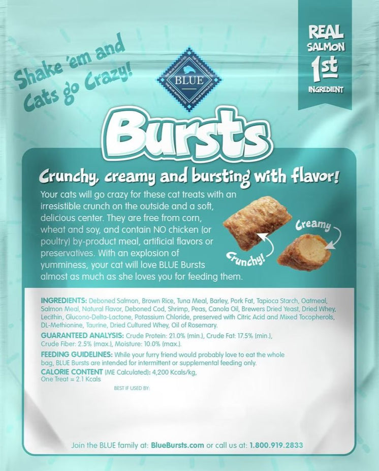 Bursts with Savory Seafood Cat Treats (6 Pack)