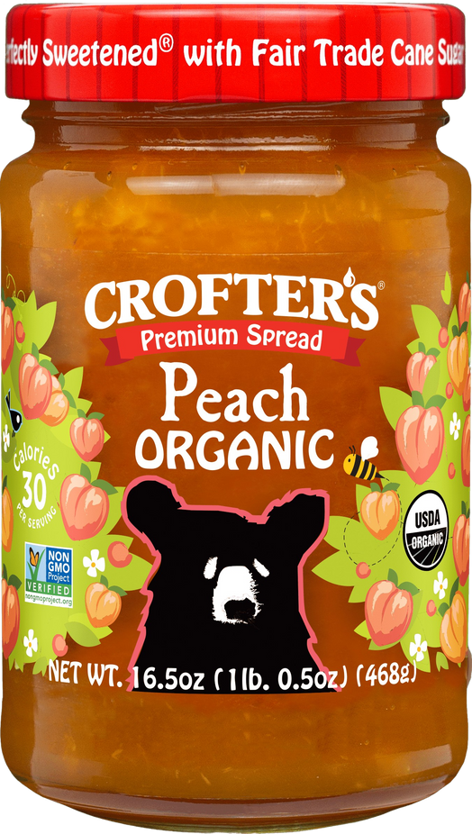 Organic Peach Fruit Spread
