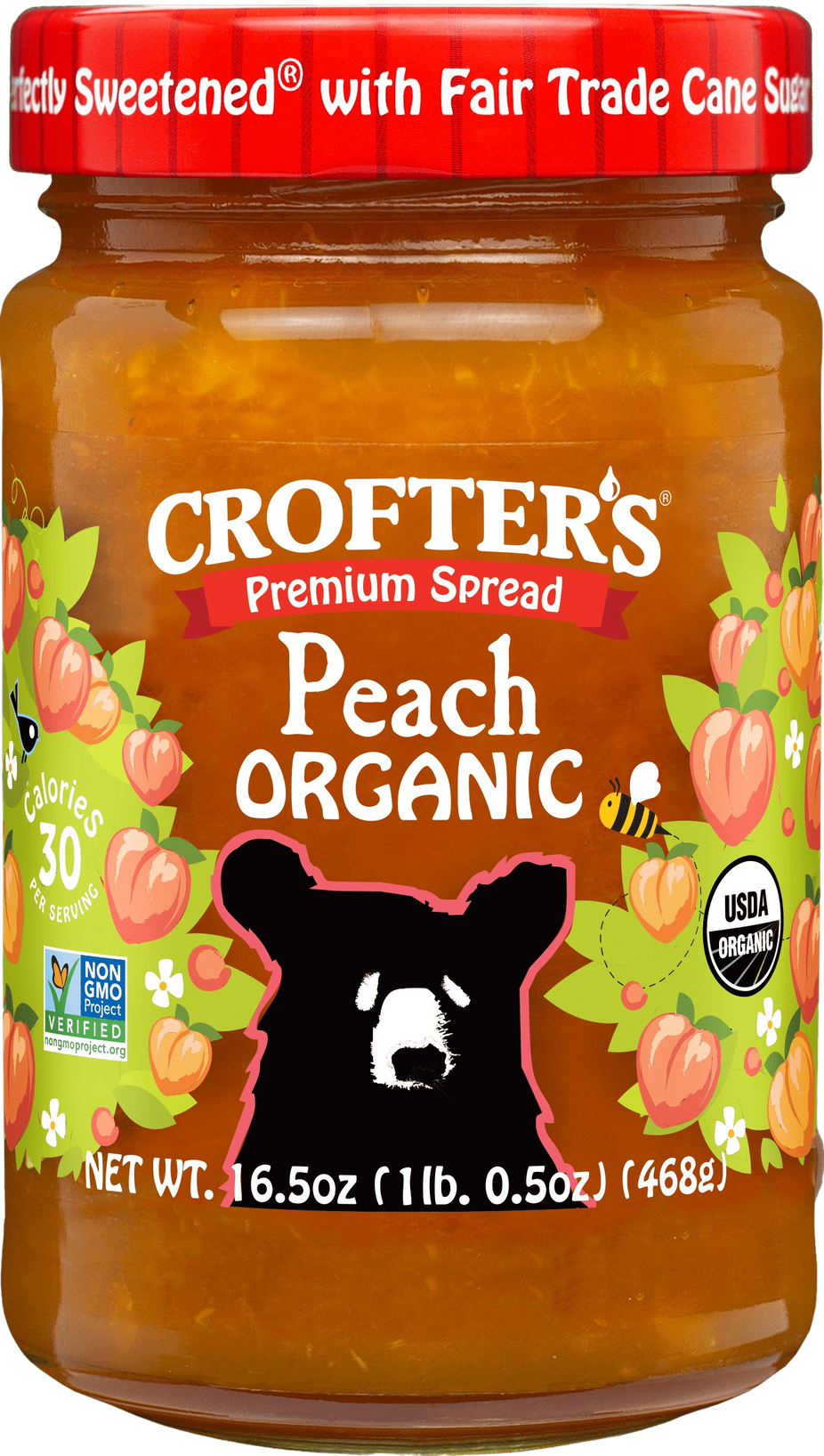 Organic Peach Fruit Spread