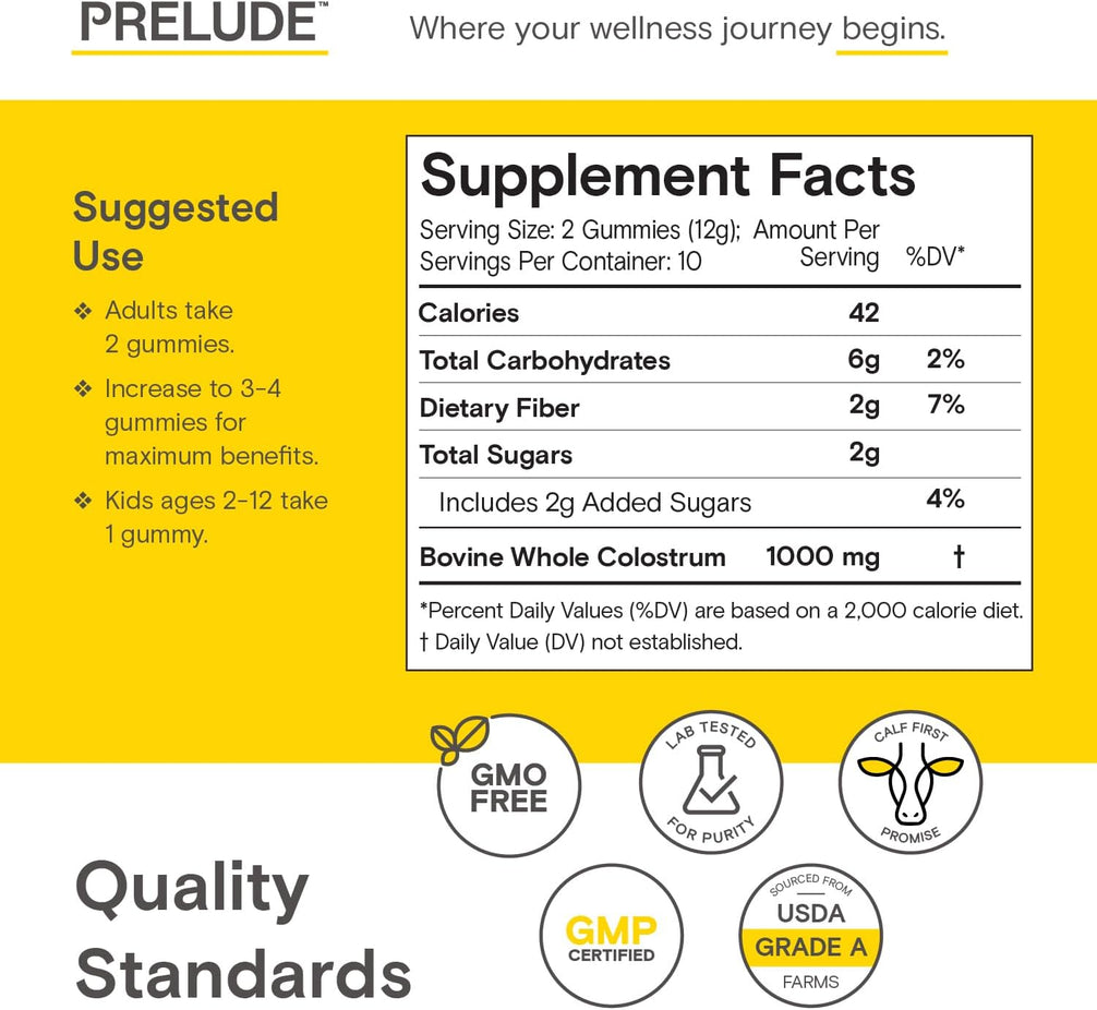 Colostrum Gummies Travel Size (3 Pack)