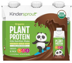 Organic Plant Protein Chocolate Kids Nutrition Shake Drink (6 Pack)
