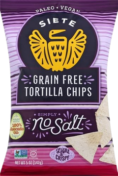 Grain Free Tortilla Chips, No Salt