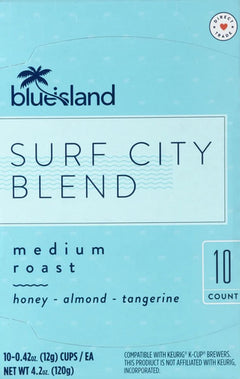Surf City Blend Medium Roast Coffee (10 K-Cups)