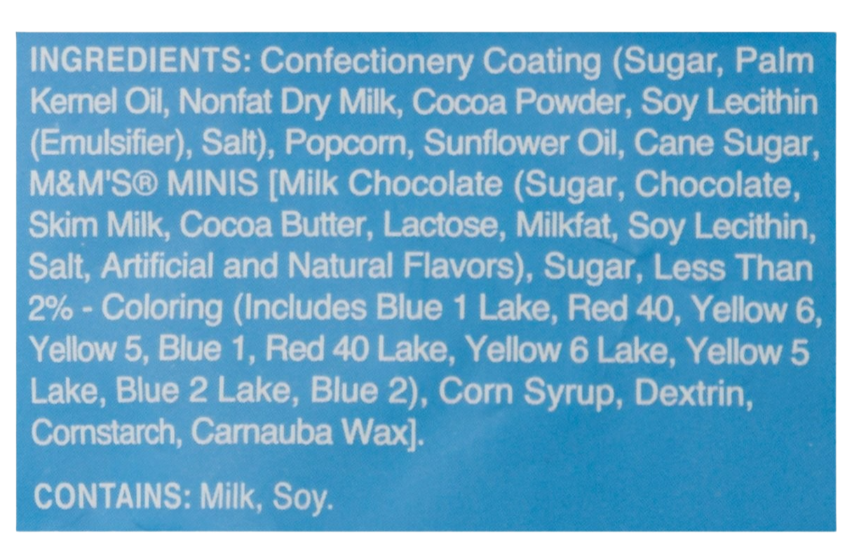 M&M Minis Popcorn