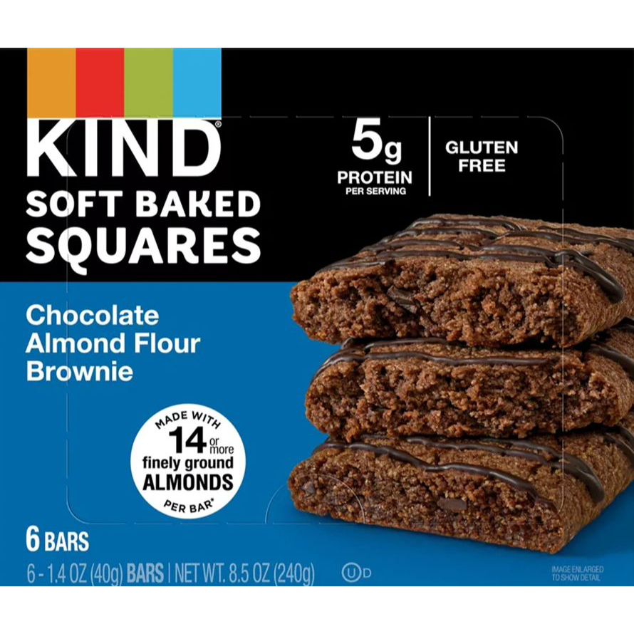 Chocolate Almond Flour Squares Brownie (6 CT)