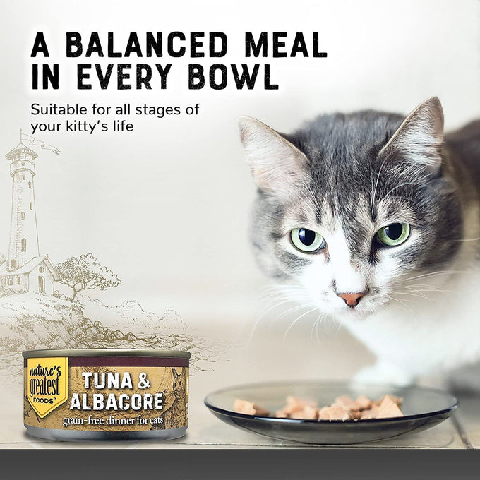 Grain-Free Cat Food Tuna & Topping Albacore (24 pack)