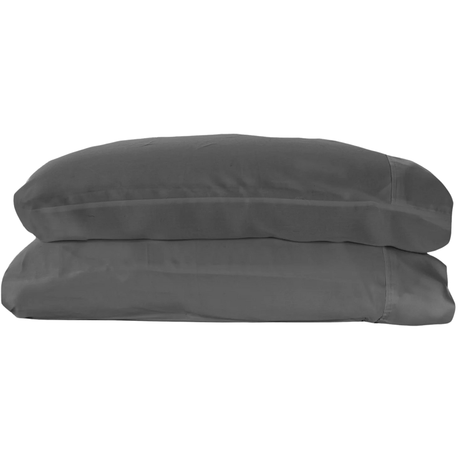Woven Pillowcase Set in Stone (Queen)