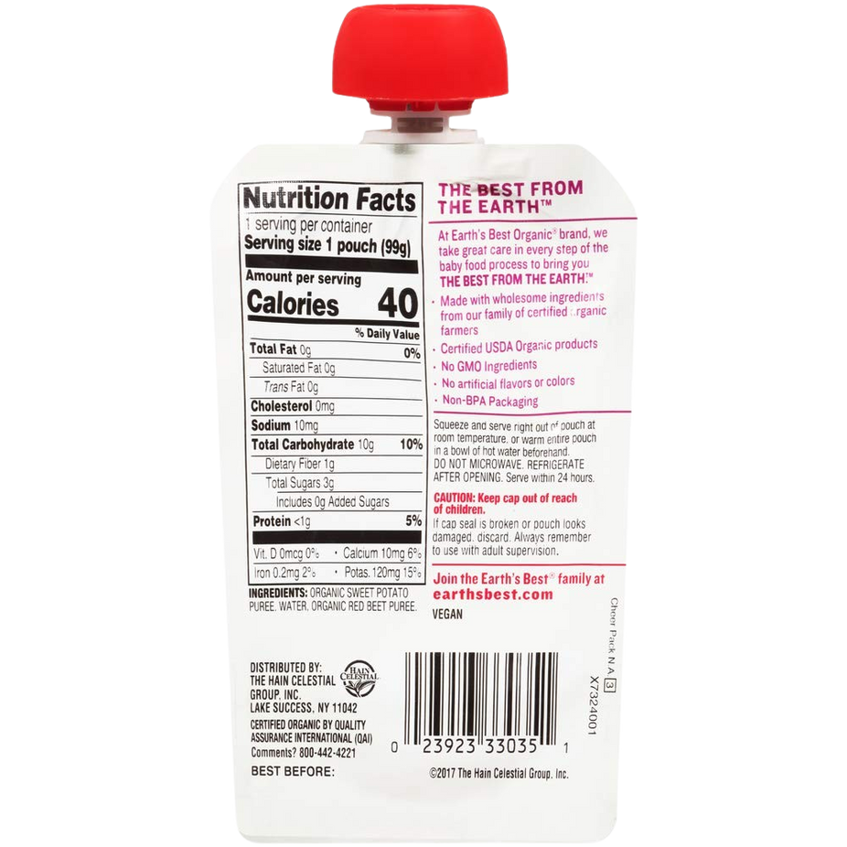 Organic Sweet Potato & Beets Veggie Puree (12 CT)