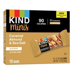 Caramel Almond Sea Salt Mini Bars (10 CT)