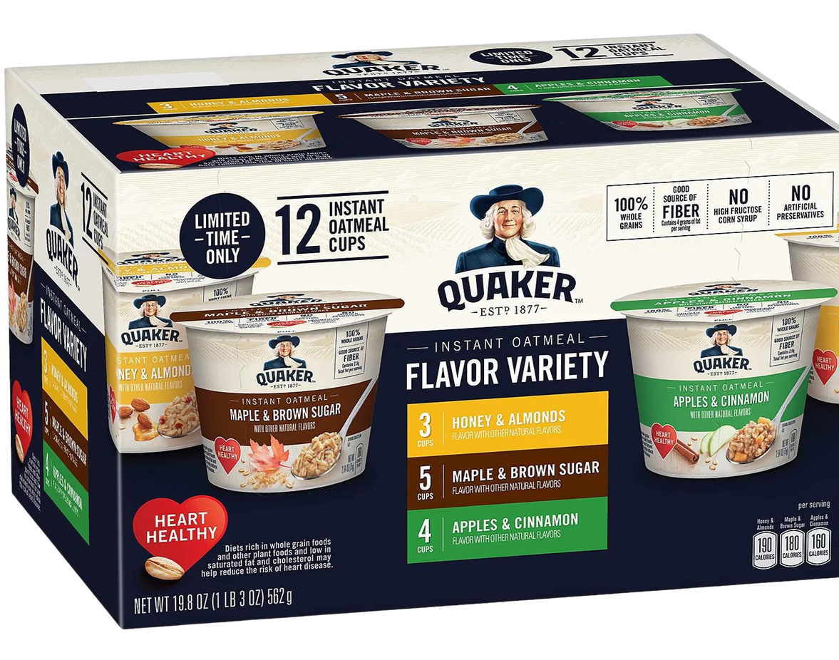 Instant Oatmeal Variety Express Cups