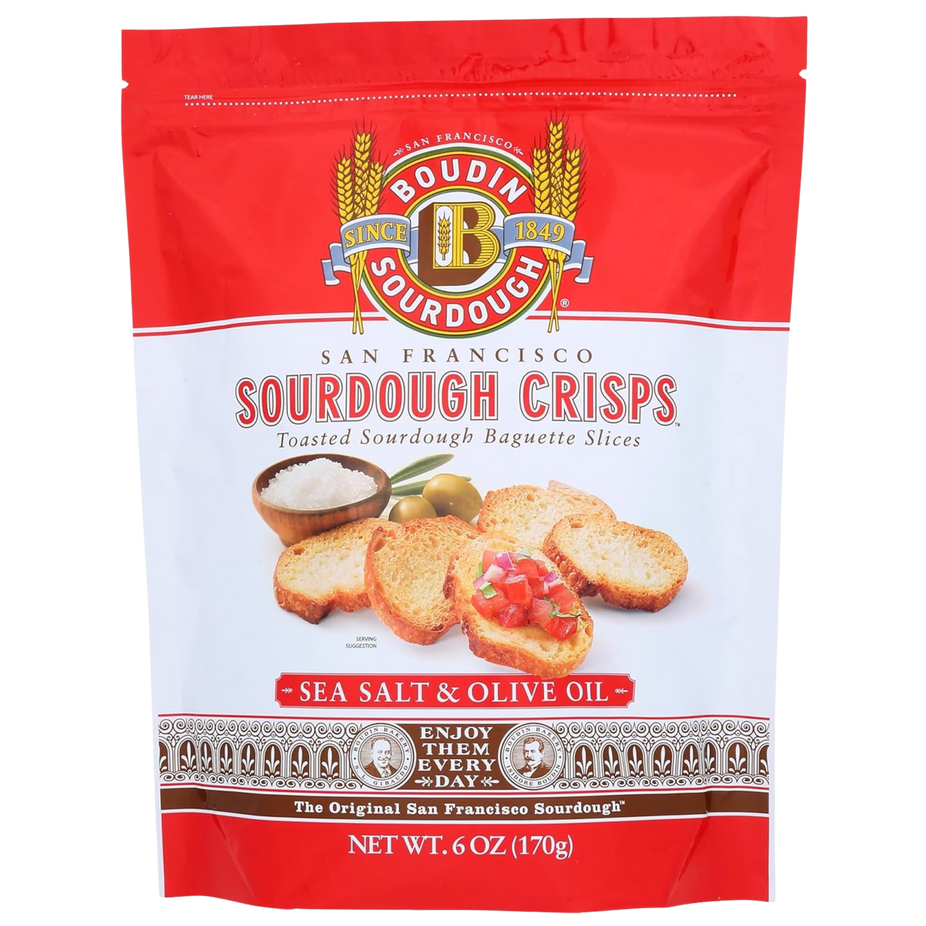 Sea Salt & Olive Oil Sourdough Crisps