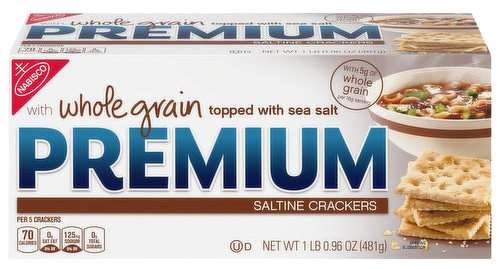 Premium Whole Grain Saltine Crackers