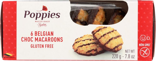 Gluten-Free Chocolate Drizzled Macaroons Cookie