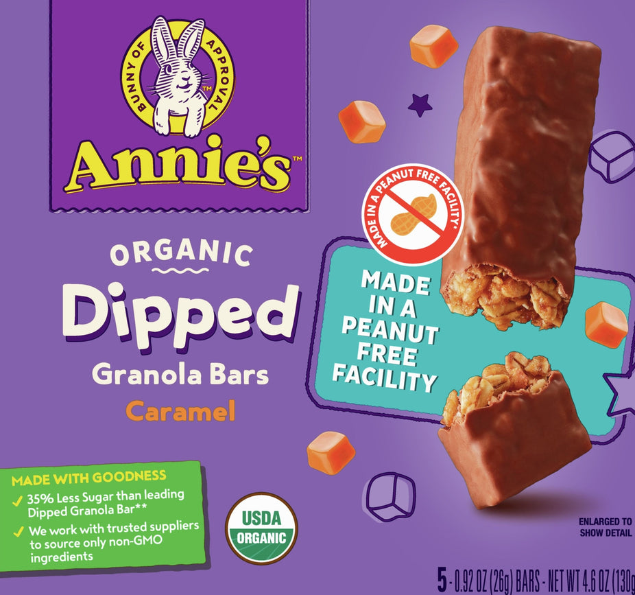 Organic Dipped Granola Bars Caramel (5 CT)