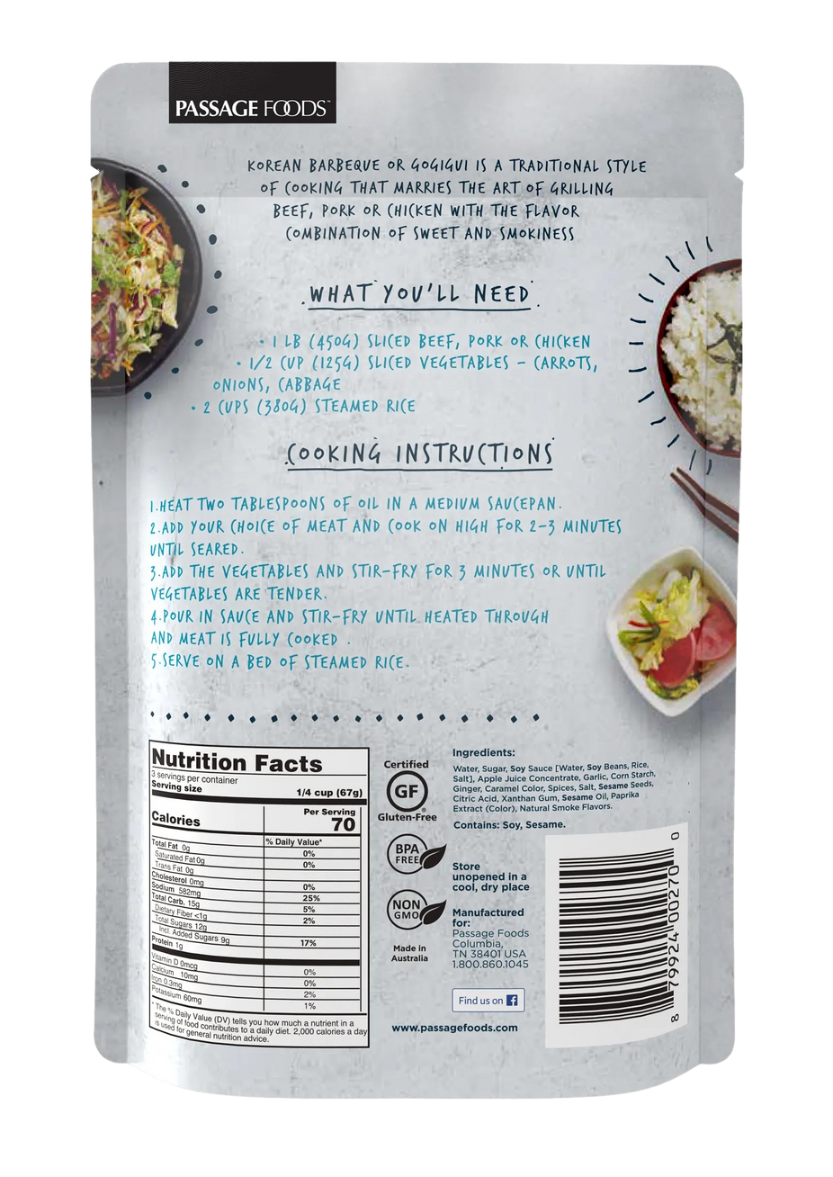Korean BBQ Stir-Fry Sauce (6 Pack)