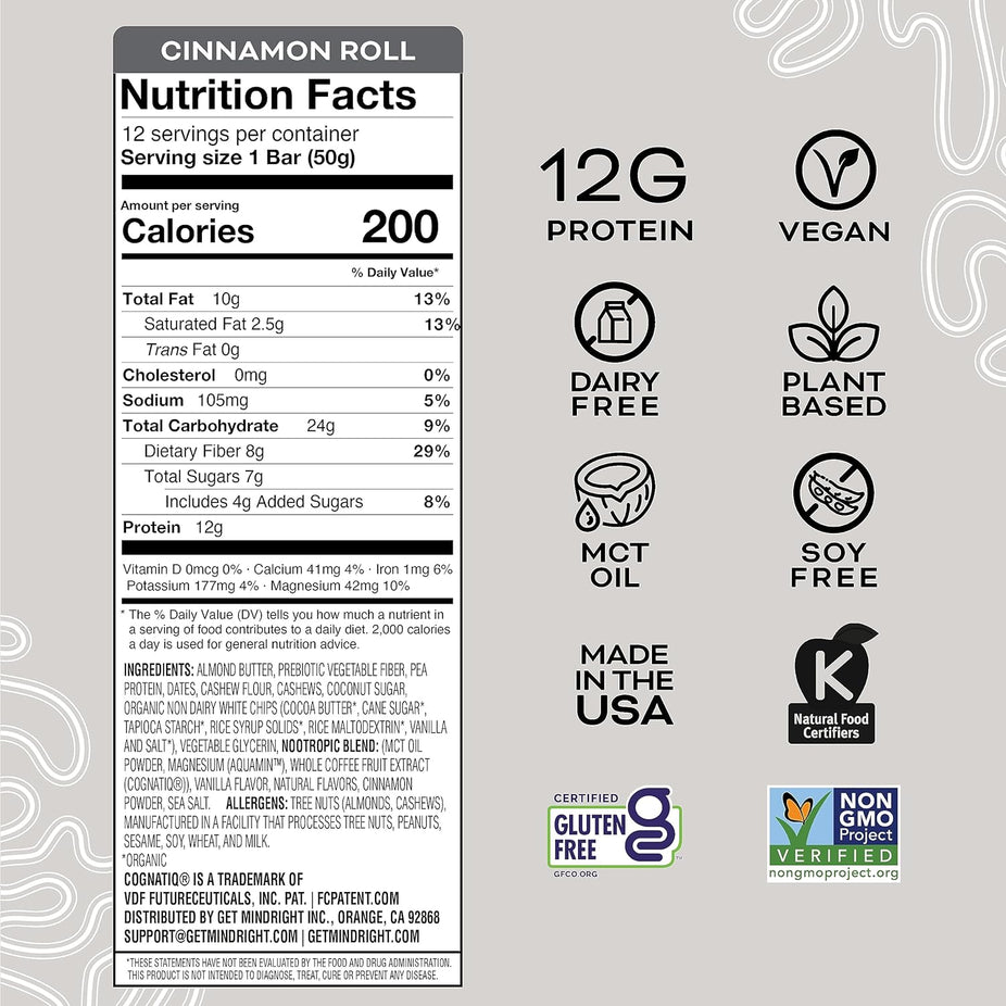 Cinnamon Roll Protein Bar (12 CT)