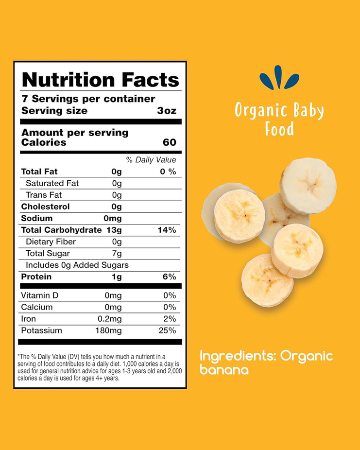 Banana Baby Food (7 Pouches)