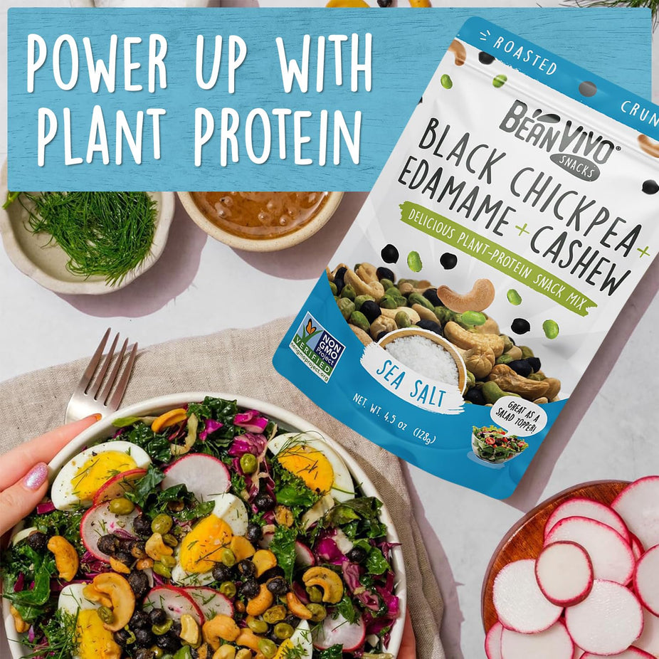 Dried Edamame, Roasted Cashew and Chickpeas - Sea Salt