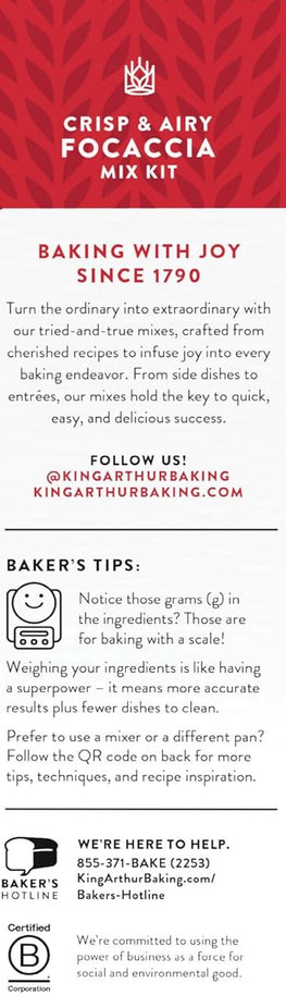 Crisp And Airy Focaccia Mix Kit