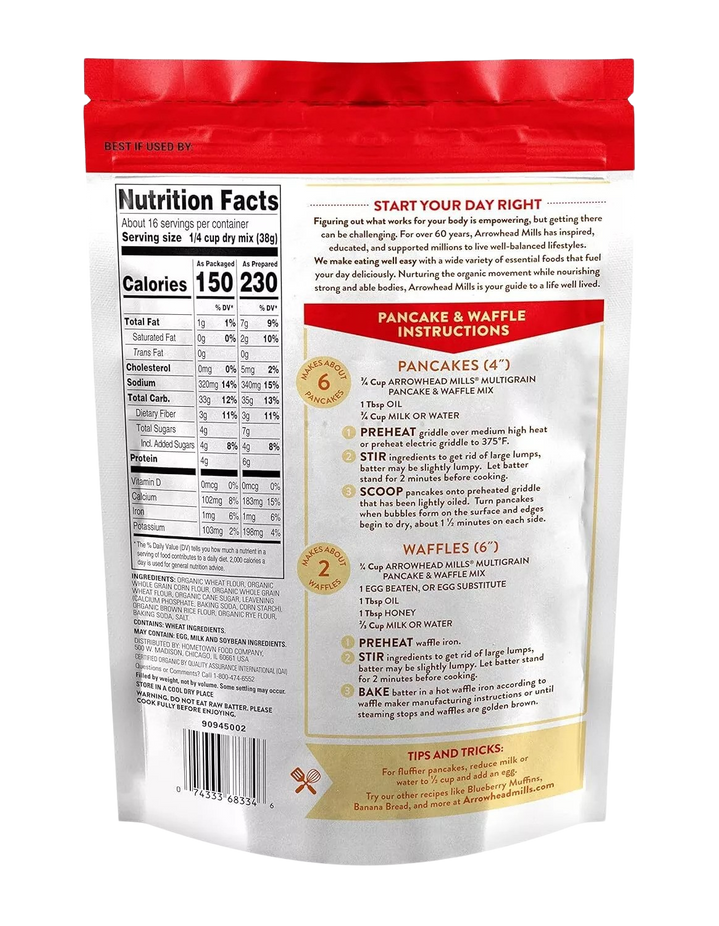 Organic Multigrain Pancake Waffle Mix