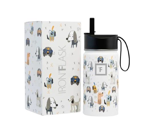 Kids Water Bottle - Puppy Land, 14oz
