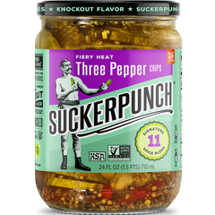 Fiery Heat Three Pepper Pickle Chips