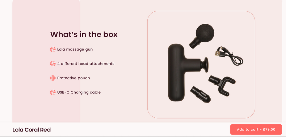 Massage Gun - Coral