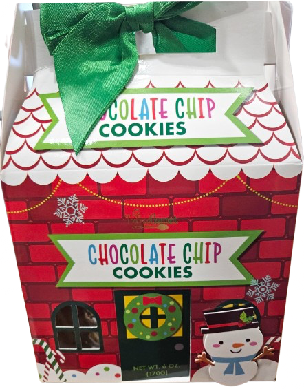 Assorted 3D Holiday House Cookies (12 Pack)